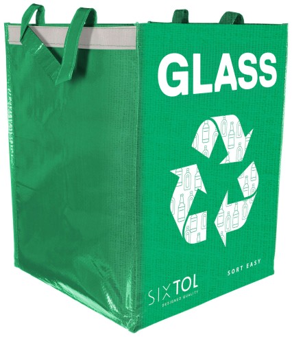 Borsa per raccolta differenziata SORT EASY GLASS EN, 30x30x40 cm, 36 l