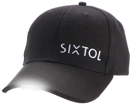 Cappellino con luce LED B-CAP 25lm, ricaricabile, USB, taglia universale, nero