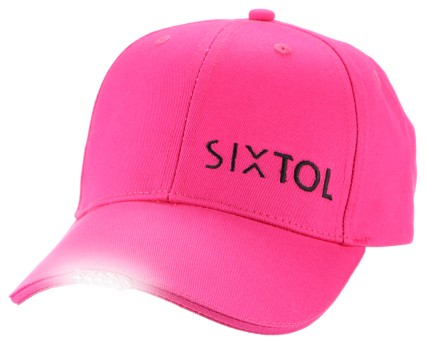Cappellino con visiera con luce LED B-CAP 25lm, ricaricabile, USB, taglia unica, rosa