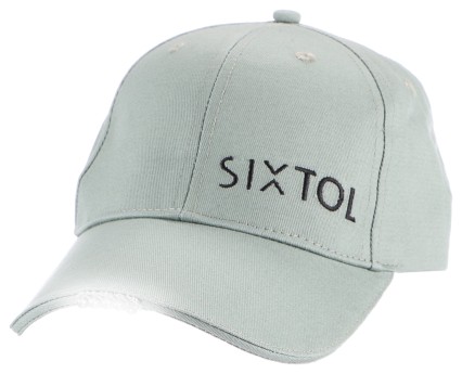 Cappellino con visiera con luce LED B-CAP 25lm, ricaricabile, USB, taglia unica, verde