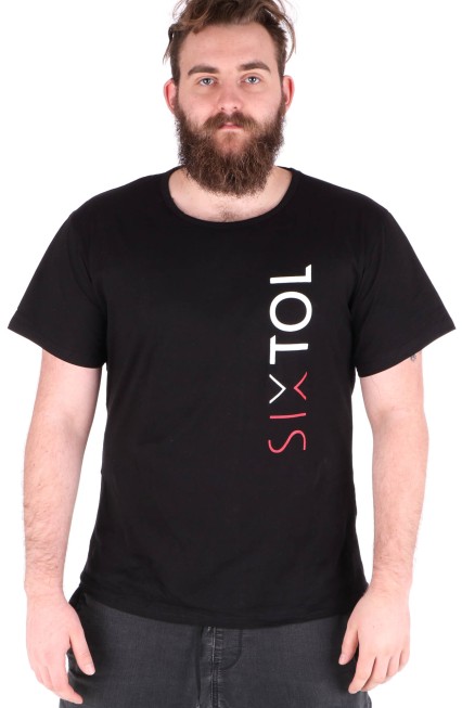 T-shirt da uomo T-SHIRT, nero, taglia L, 100% cotone