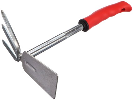 Zappa da giardino con coltivatore, lunghezza 290 mm, impugnatura ergonomica