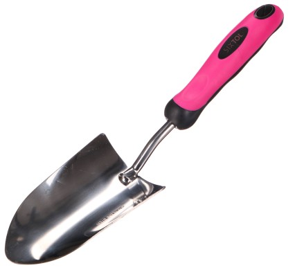 Pala da giardino GARDEN PINK ONE, acciaio inossidabile, 33 cm