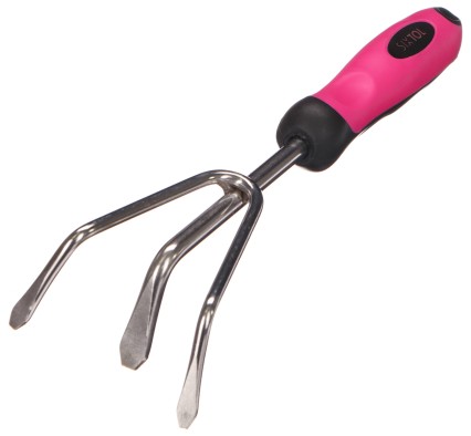 Coltivatore manuale GARDEN PINK ONE, acciaio inossidabile, 28 cm