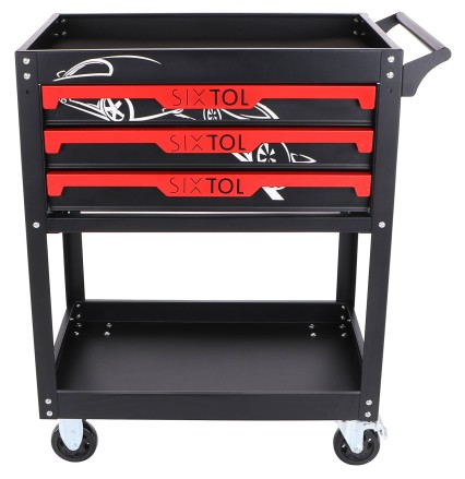 Carrello portautensili MECHANIC TROLLEY JASON, 3 cassetti, 1 ripiano