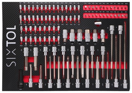 Modulo con utensili per carrello da officina MECHANIC TOOL TRAY 2, 102 pezzi