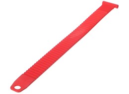 Cinturino di fissaggio per portabici da gancio traino, lunghezza 27 cm, rosso - pezzo di ricambio