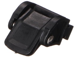 Fibbia in plastica per cinturino di fissaggio del portabici BIKE 2 / 3 / 4, nera - pezzo di ricambio