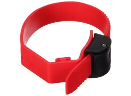 Cinturino a sgancio rapido per portabici da gancio traino, lunghezza 38 cm, rosso - pezzo di ricambi