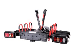 Portabici per gancio di traino E-BIKE 3 PREMIUM - 3 biciclette elettriche, portata 60 kg, pieghevole