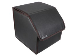 Organizer per il bagagliaio dell'auto CAR COMPACT LEATHER S, 1 scomparto, pieghevole, con coperchio