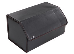 Organizer per il bagagliaio dell'auto CAR COMPACT LEATHER L, 2 scomparti, pieghevole, con coperchio