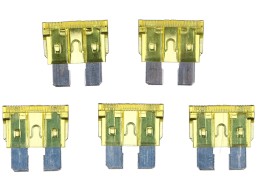 Set di fusibili automobilistici a lama MECHANIC FUSE SET 20A, 100 pz