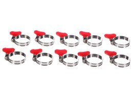 Morsetto per tubo con farfalla MECHANIC CONNECT 18-32mm, 10 pezzi