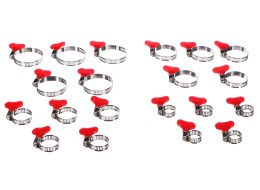 Fascette stringitubo con farfalla MECHANIC CONNECT SET 20, 10-44mm, 20 pezzi