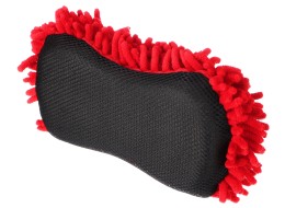 Spugna per lavaggio auto CAR DETAILING WASH 1, 24 x 12,5 x 6 cm, nero-rosso