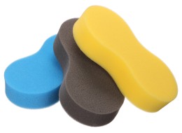 Spugna per lavaggio auto CAR DETAILING WASH 3, 3 pezzi, blu, nero, giallo