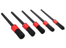 Set di pennelli di precisione morbidi per pulizia auto CAR DETAILING BRUSH 5 SOFT, 5 pz