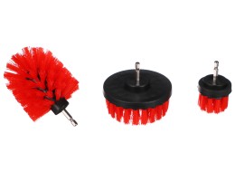 Set di spazzole per trapano per la pulizia dell'auto CAR DETAILING DRILL BRUSH 3 MEDIUM, 3 pz