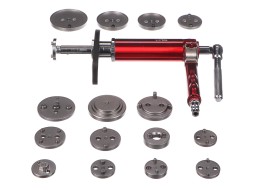 Pressa pneumatica per pistoni freno MECHANIC BRAKE SET PNEU 16, set da 16 pezzi.