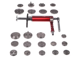 Compressore pneumatica per pistoni freno MECHANIC BRAKE SET PNEU 23, set da 23 pezzi