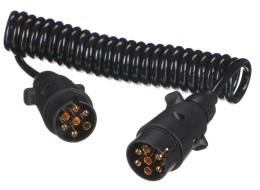 Cavo spirale di collegamento spina aggancio TRAILER CABLE 3, 7-7 pin, 3 m