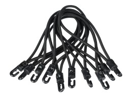 Set di elastici con gancio in plastica CARGO CORD SET 2, 20 cm, 10 pz