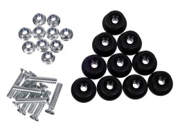 Set di ganci con viti per fissaggio rete/telo al carrello TRAILER HOOK SET 2, 10 pz