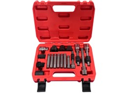 Set per montaggio e smontaggio delle pulegge dell'alternatore MECHANIC PULLEY SET 2, 18 pezzi