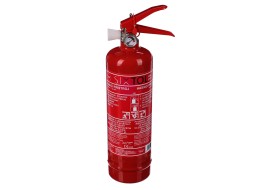 Estintore a polvere FIRE STOP 1 kg, ABC, completamente metallico, incluso supporto metallico