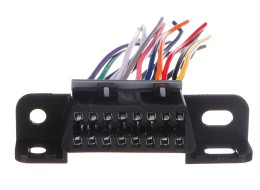 Presa OBD-II con 16 pin terminata da cavi di collegamento da 10cm MECHANIC CABLE 25