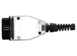 Spina OBD-II con 16 pin per assemblaggio cavo personalizzato MECHANIC CABLE 30, trasparente