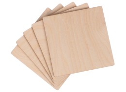 Tavolette in legno CREATIVE WOOD SET 5, 10 x 10 cm