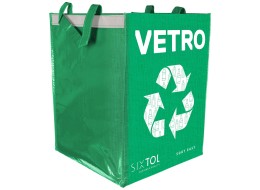 Borsa per la raccolta differenziata SORT EASY VETRO IT, 30x30x40cm, 36l