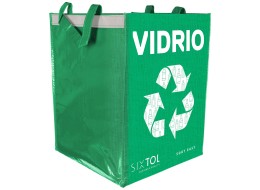 Borsa per la raccolta differenziata SORT EASY VIDRIO ES, 30x30x40cm, 36l