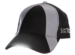 Cappellino riflettente con luce LED B-CAP SAFETY 25 lm, ricaricabile, USB, taglia unica, nero