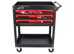 Carrello portautensili MECHANIC TROLLEY JASON, 3 cassetti, 1 ripiano